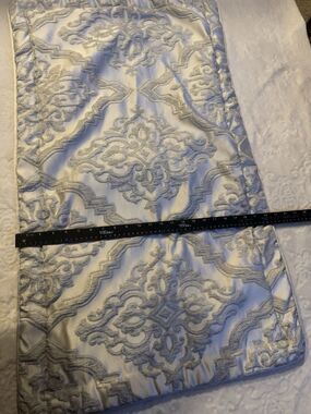 J Queen Single 37x23" Pillow Sham Sage Green Damask Floral Polyester Heavy